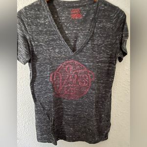 Vans large graphic Vneck tee